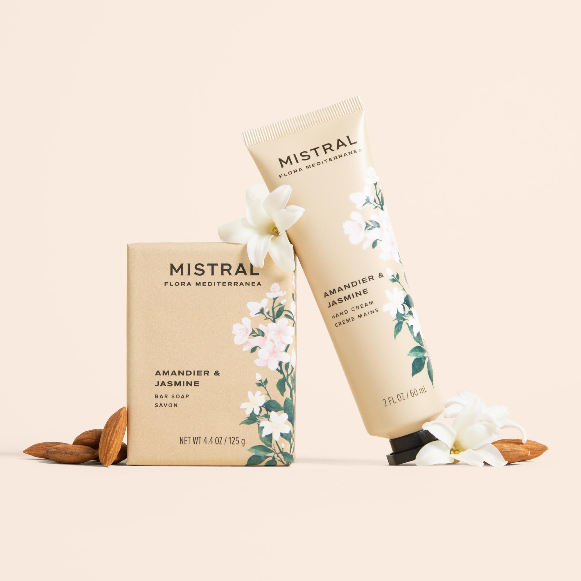 Mistral Flora Mediterranea Hand Cream 2 fl oz Amandier & Jasmine | Luxury French Hand Lotion for Dry Hands | Moisturizing Handcream, Non-Greasy - Image 3