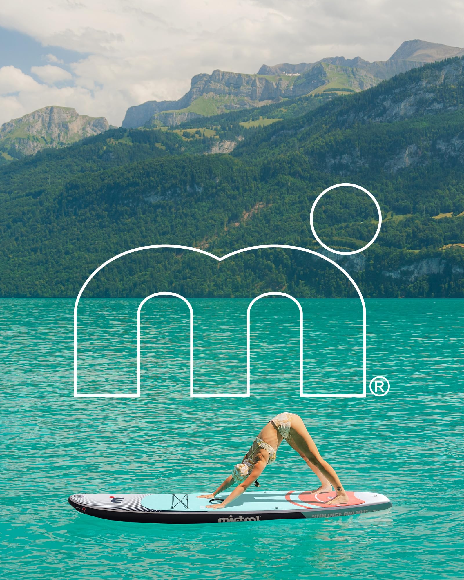 Mistral Inflatable Stand Up Paddle Board, 10'6''x32''x6'' Stable and Lightweight Paddleboard, with Carry Bag, Dual Action Pump, Paddle, Leash, Anti-Slip EVA Deck for Adults & Youth - Image 8