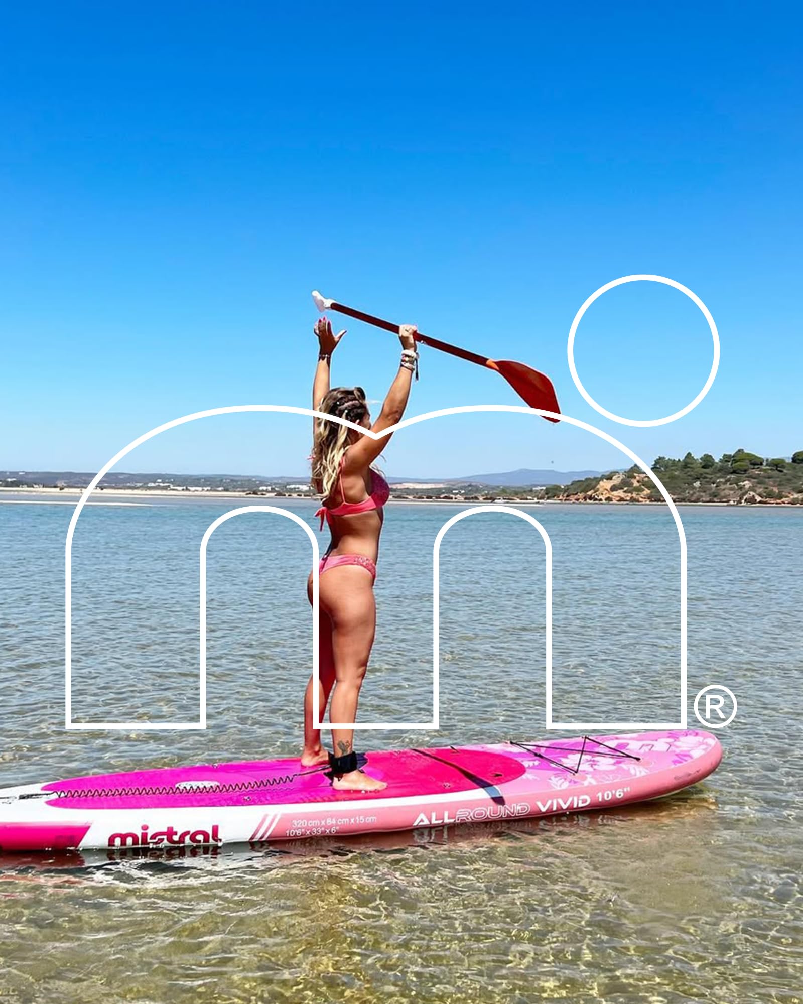 Mistral Inflatable Stand Up Paddle Board, 10'6''x33''x 6'' Inflatable SUP All Around Board, Lightweight iSUP, Stable, Beginner Paddle Board with SUP Accessories, Anti-Slip EVA Deck for Adults & Youth - Image 8