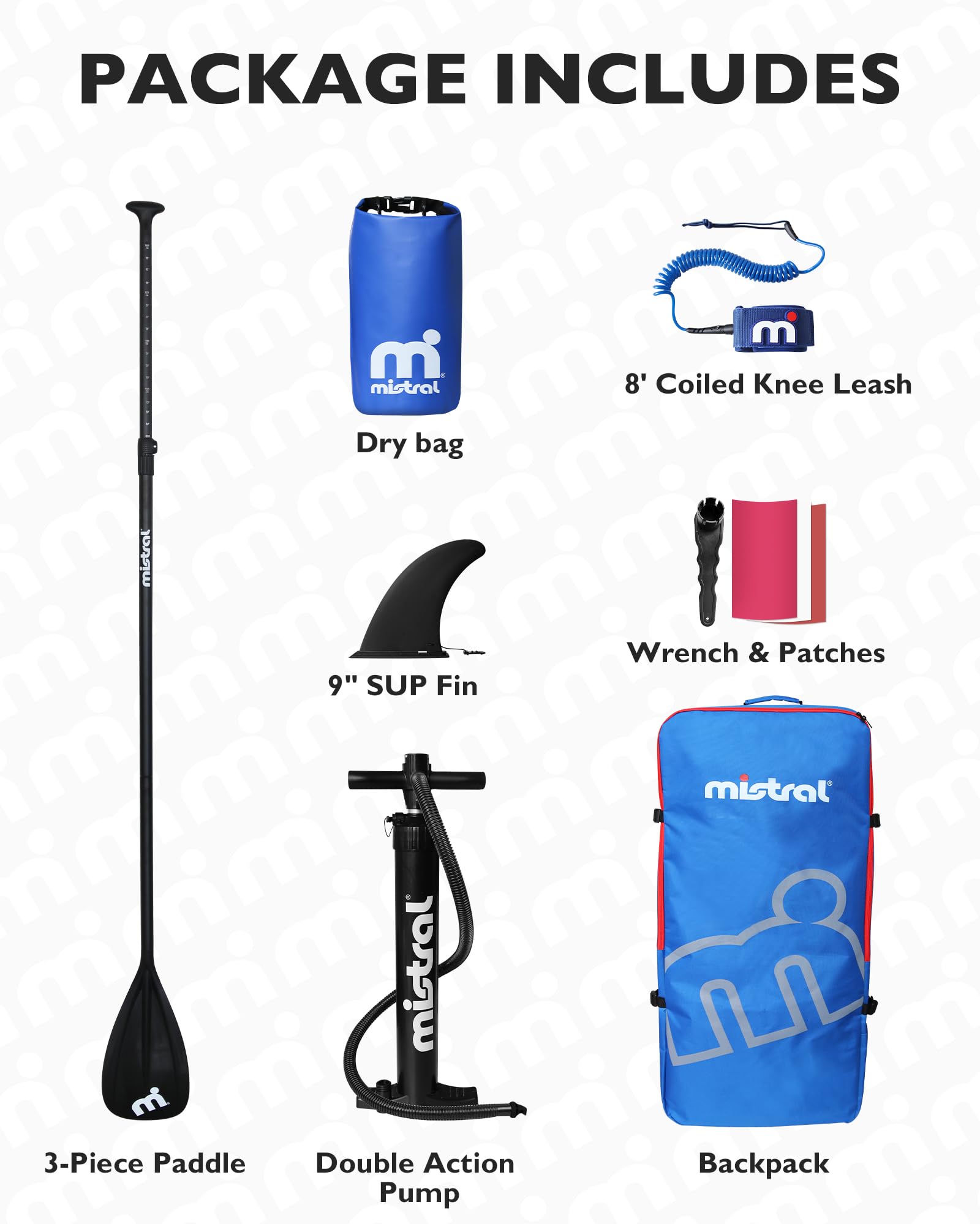 Mistral Inflatable Stand Up Paddle Board, 10'6''x33''x 6'' Inflatable SUP All Around Board, Lightweight iSUP, Stable, Beginner Paddle Board with SUP Accessories, Anti-Slip EVA Deck for Adults & Youth - Image 9