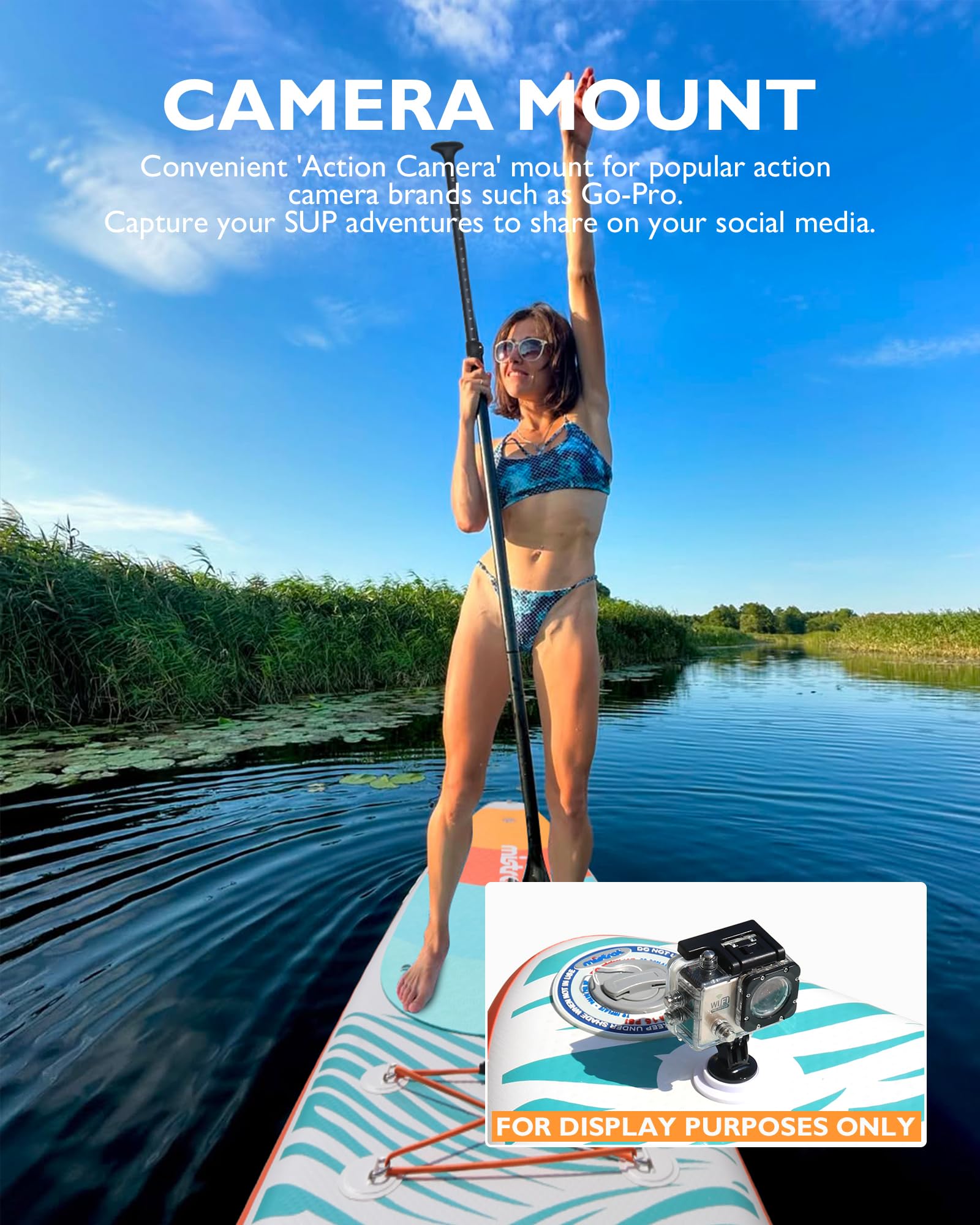 Mistral Inflatable Stand Up Paddle Board with Premium SUP Accessories, 11'6" x31''x6'' Inflatable Paddle Boards, Wide Stable Design, Non-Slip Comfort Deck for Youth & Adults of All Skill Levels - Image 5