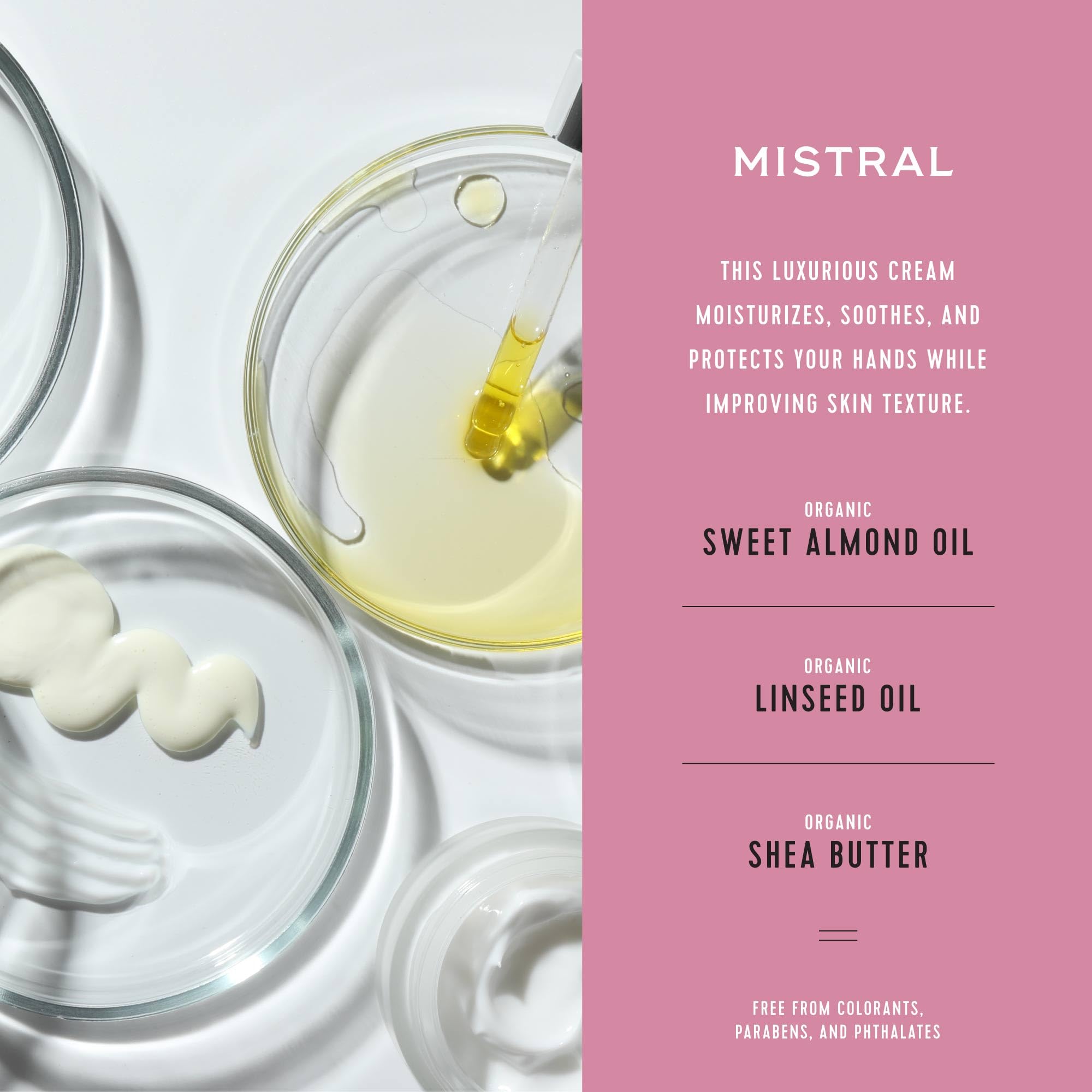 Mistral Luxe Hand Cream – Lychee Rose, 2 fl oz | Moisturizing Hand Lotion for Women with Shea Butter & Almond Oil | Fast-Absorbing, Non-Greasy Formula – Floral Scent | Travel Size Hydrating Handcream - Image 4