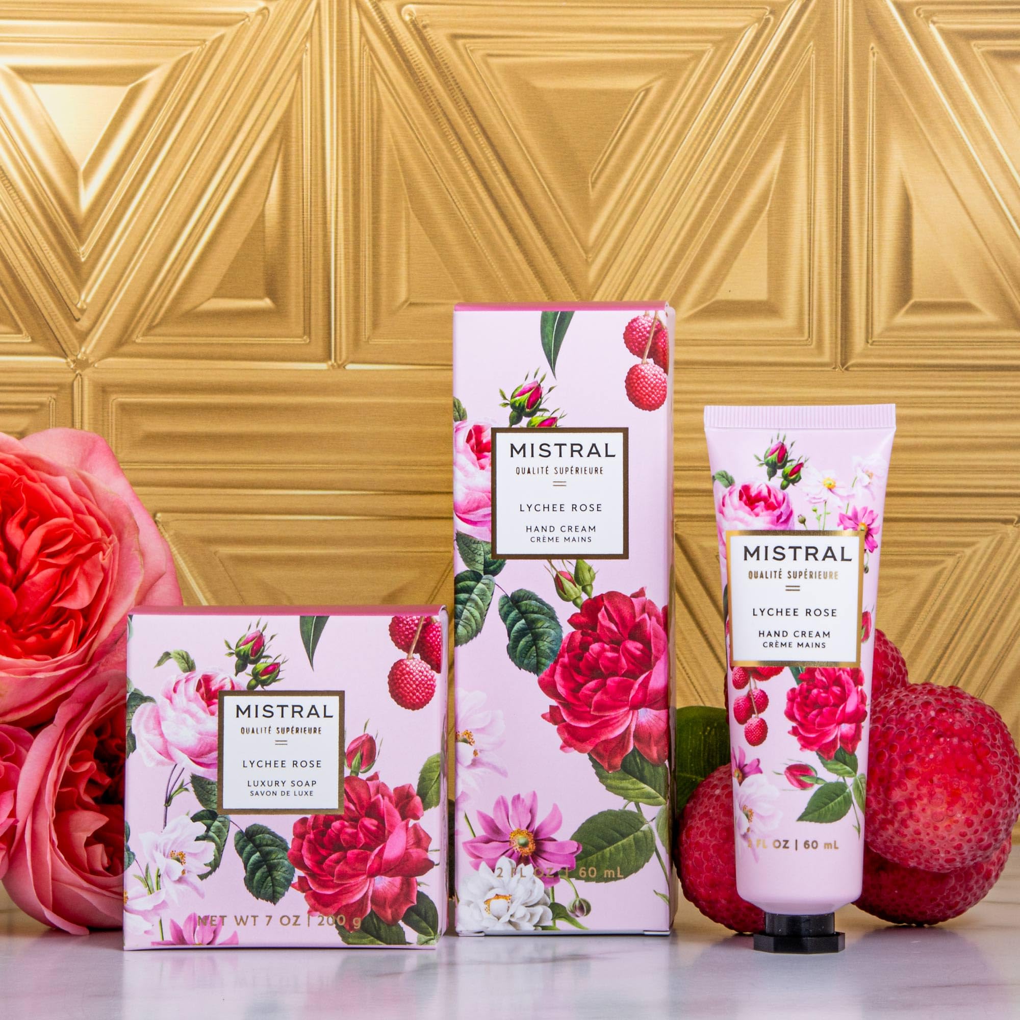 Mistral Luxe Hand Cream – Lychee Rose, 2 fl oz | Moisturizing Hand Lotion for Women with Shea Butter & Almond Oil | Fast-Absorbing, Non-Greasy Formula – Floral Scent | Travel Size Hydrating Handcream - Image 7