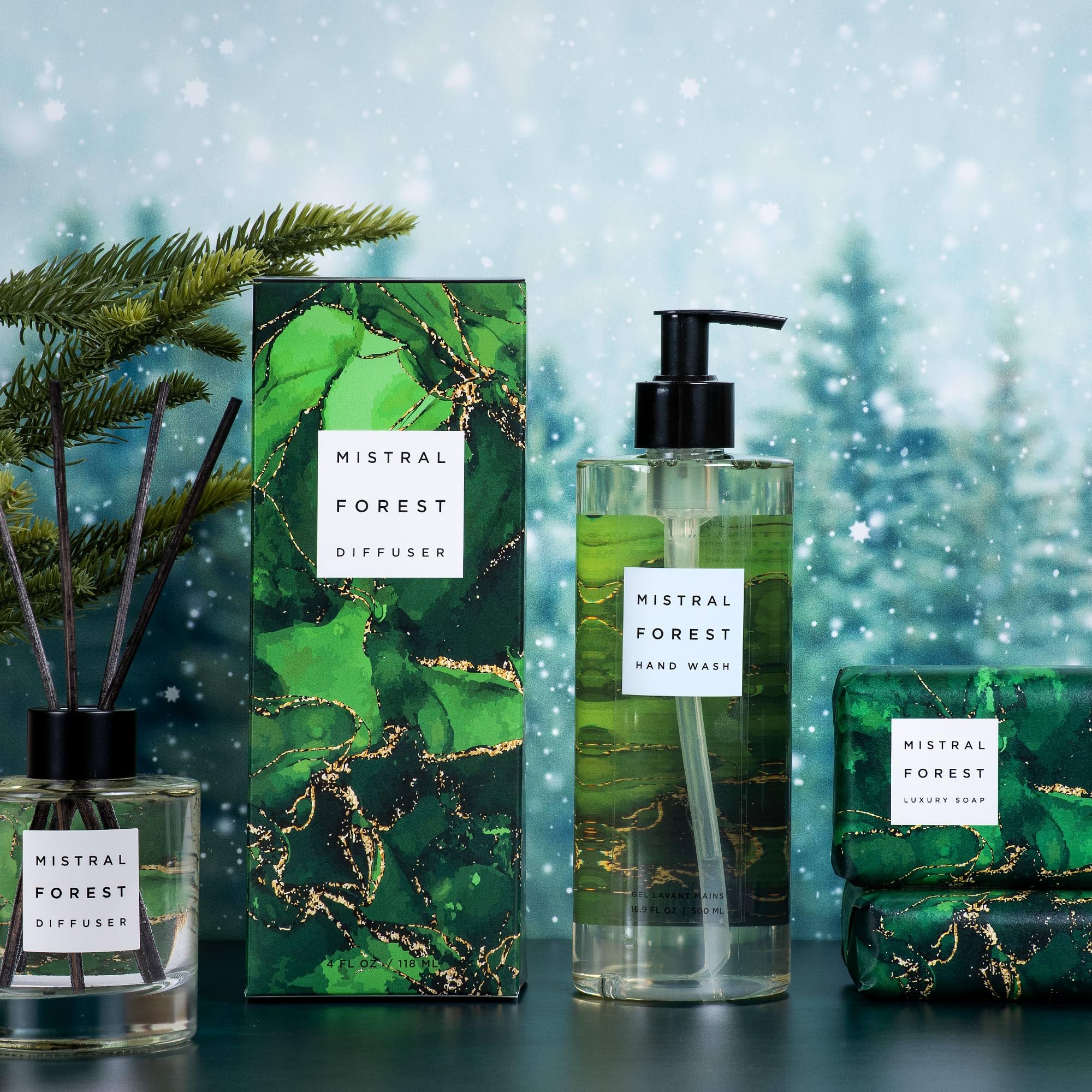 Mistral Marbles French Bar Soap Forest, 7 oz - Image 4