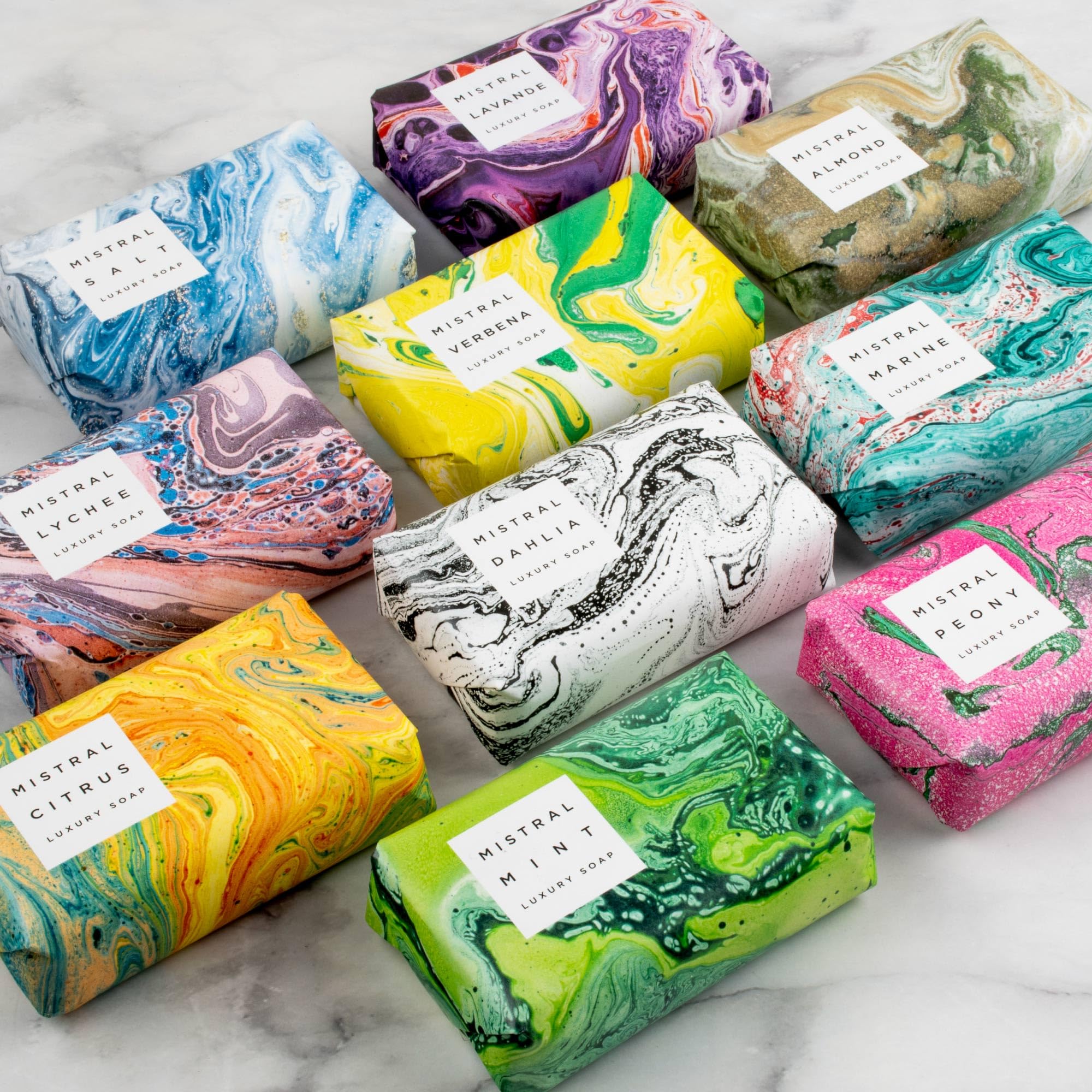 Mistral Marbles French Bar Soap Forest, 7 oz - Image 5