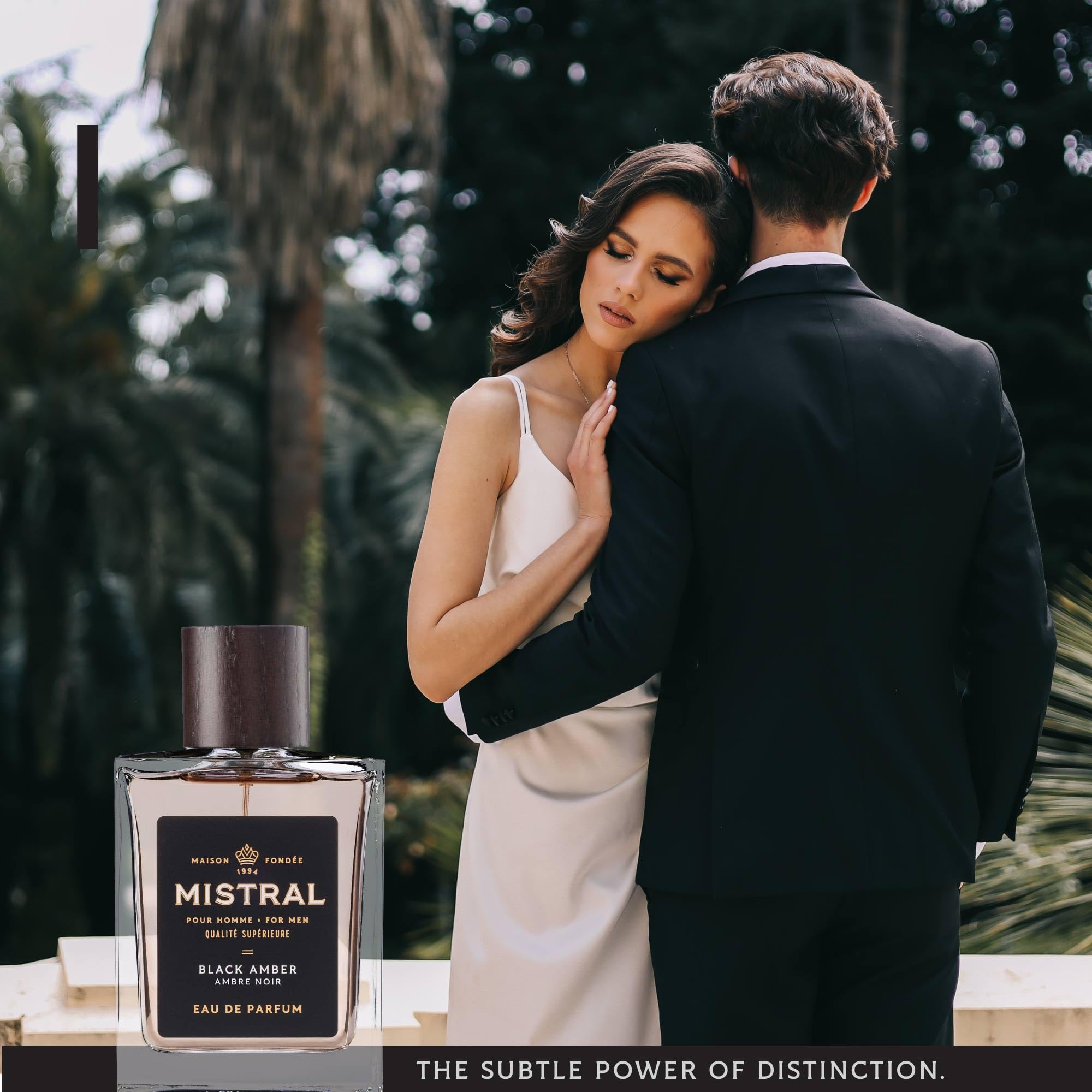 Mistral Men’s Cologne – Black Amber Eau de Parfum | Warm & Woody Masculine Scent with Fresh Lemon, Amber, Cedarwood & Musk | Cruelty-Free & Long-Lasting Perfume for Men, Made in France - 3.4 Oz - Image 5