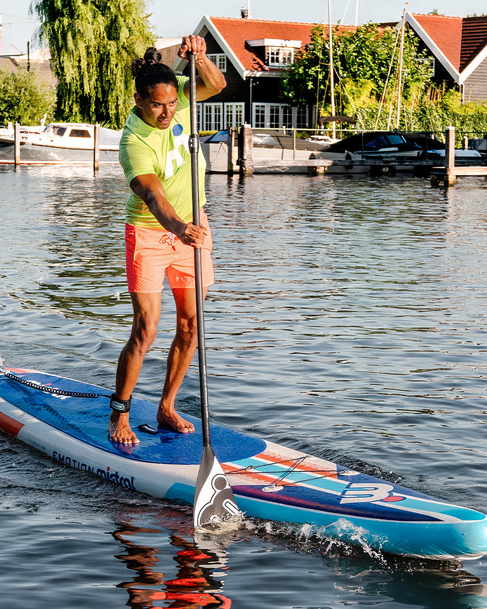 Mistral Stand Up Inflatable Paddle Board Racing & Touring Board 13'2"/ 14' Race Board, Backpack with Wheels, Durable ISUP for Youth & Adult, w/Premium SUP Accessories - Image 7