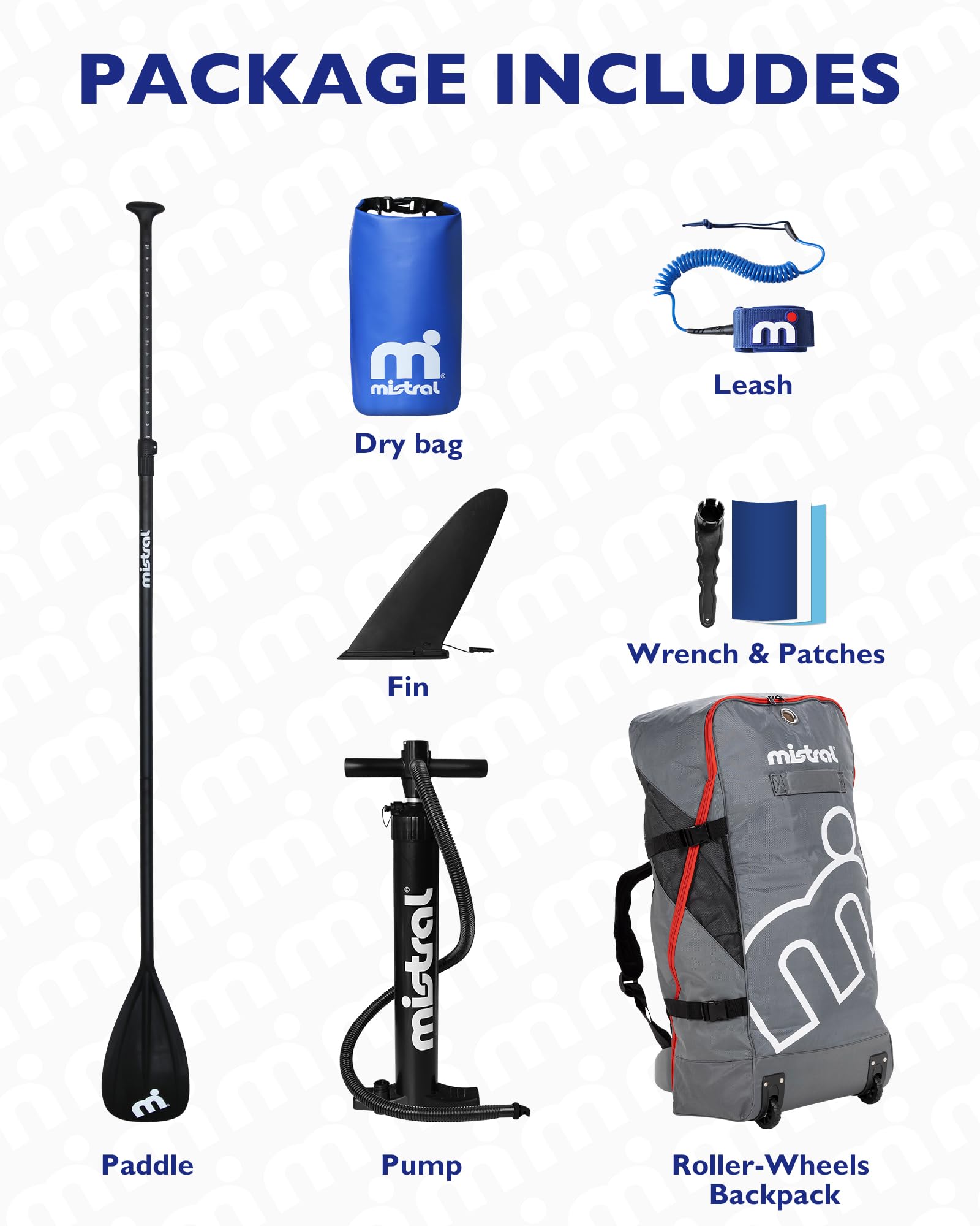 Mistral Stand Up Inflatable Paddle Board Racing & Touring Board 13'2"/ 14' Race Board, Backpack with Wheels, Durable ISUP for Youth & Adult, w/Premium SUP Accessories - Image 8